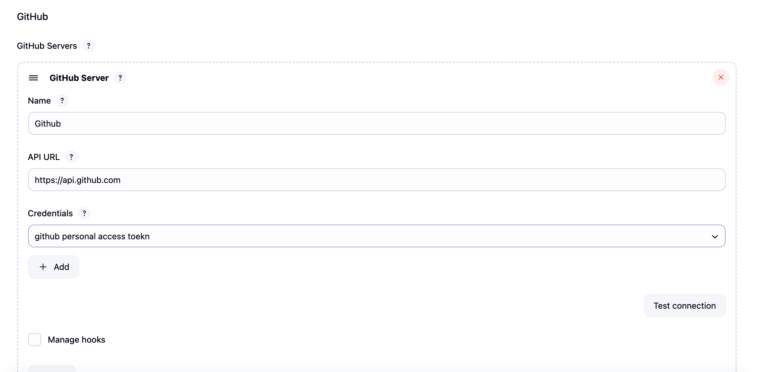 젠킨스 Github Server 추가